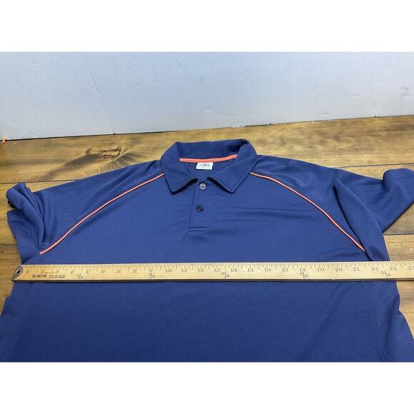 Alo Coolfit Men’s Casual Athletic Blue Performance Polo Short Sleeve XL - Picture 8 of 12